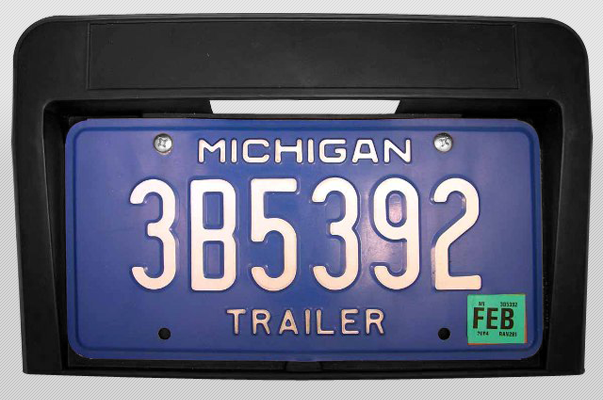License Plate Holder, Full Frame